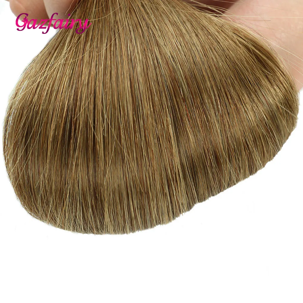 Gazfairy I Tip человеческие волосы Предварительно Связанные кератиновые волосы для наращивания 16 дюймов 1 г/локон 50 г натуральный цвет шелковистые прямые настоящие волосы Remy fusion