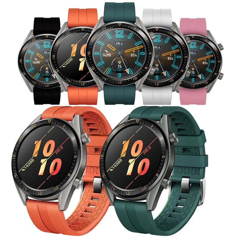 22 мм ремешок для часов Huawei watch GT 2 42 46 samsung galaxy Watch gear S3 Frontier amazfit gts Ремешок Браслет |