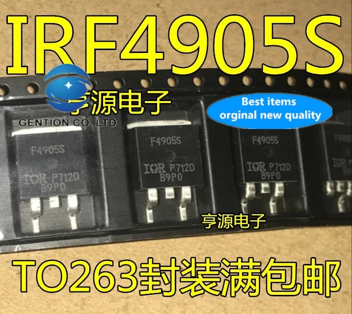 

Новинка 100% г., 20 шт., оригинальные фото IRF4905S IRF4905STRPBF F4905S TO - 263 MOS трубка с полевым эффектом