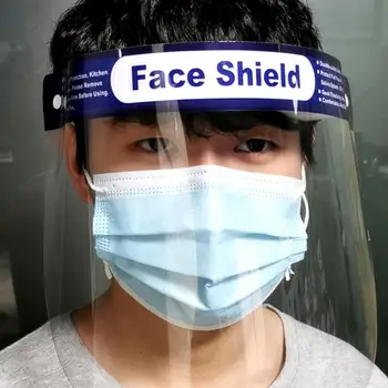 

5PCS Disposable Safety Face Shield Fluid Resistant Full Face Mask Transparent Mask Visor Protection From Splash And Splatter