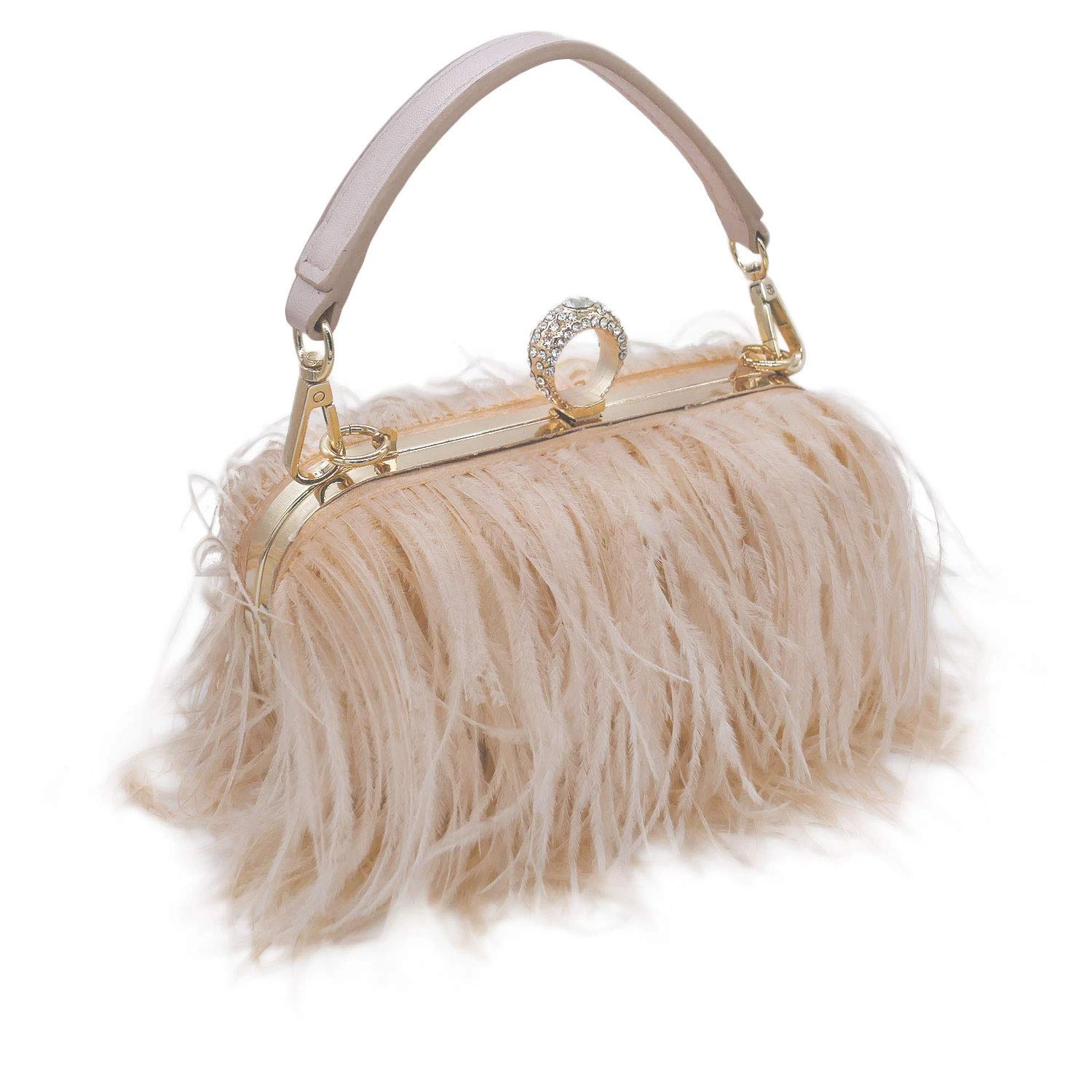 fluffy evening bag