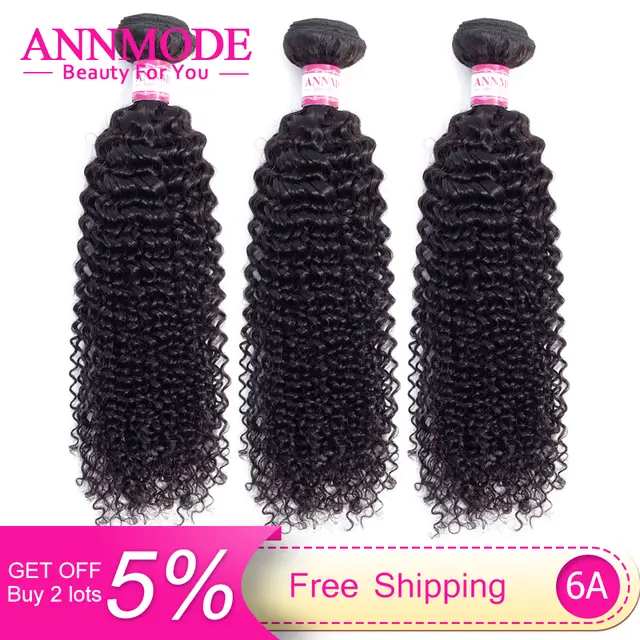 3288 37 De Descuentocabello Rizado Afro Annmode 8 26 Pulgadas Para Cabello Brasileño De Color Natural De 34 Piezas Mechones De Cabello Humano No