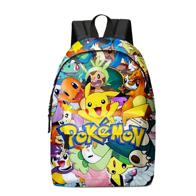 Pokemon Game Peripheral School Bag Backpack Computer Bag Schoolbag Boys  Girls Anime Cartoon School Bag Mochila - AliExpress