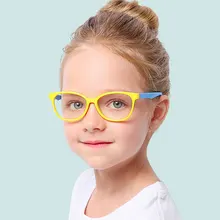 Оптические очки, оправа для детей, для мальчиков и девочек, близорукость, оправа для очков с линзами 0 градусов, простые зеркальные очки для детей, унисекс, F8142