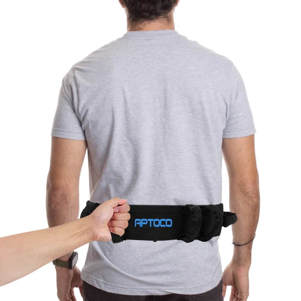 Elderly People Transferring Waist Belt Six Handle Auxiliary Movable