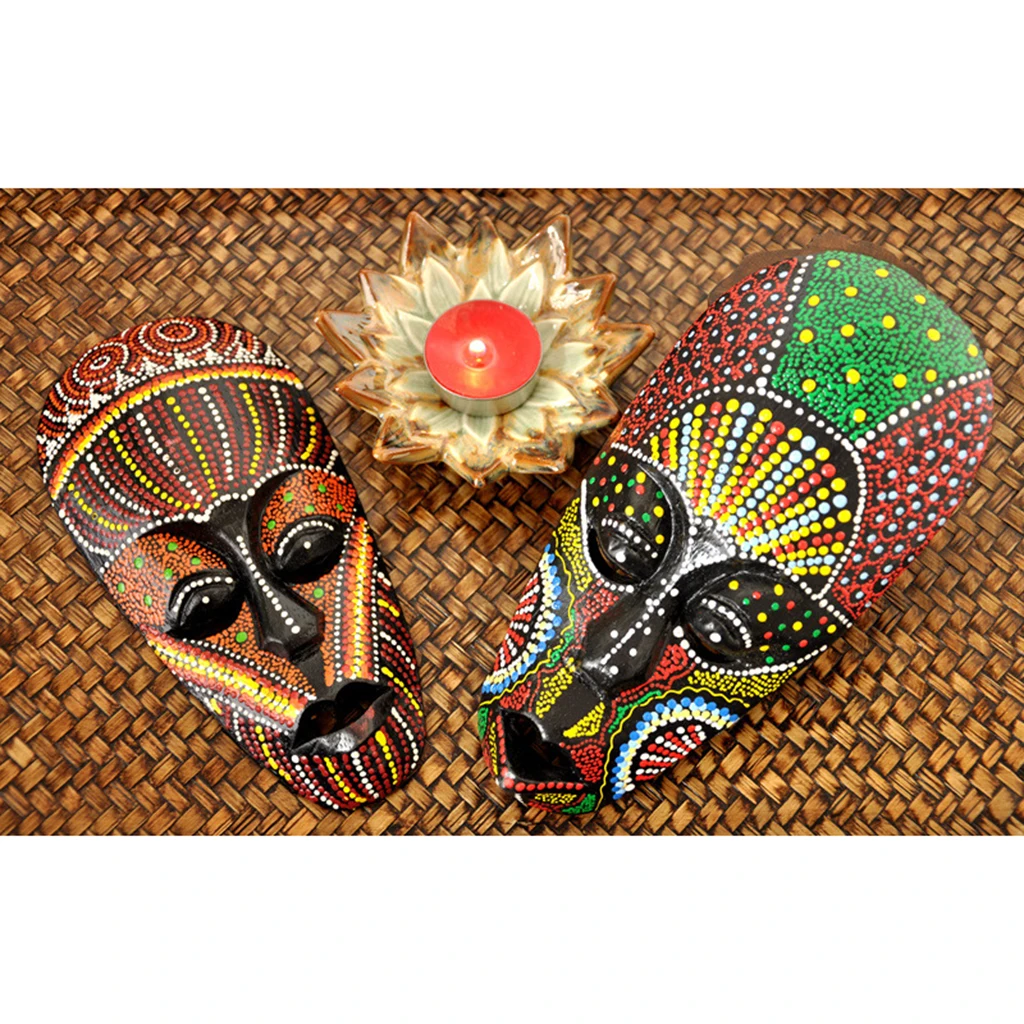 African Mask Wall Hanging Mask Resin Face Mask Tribe Mask Home Shop Decor