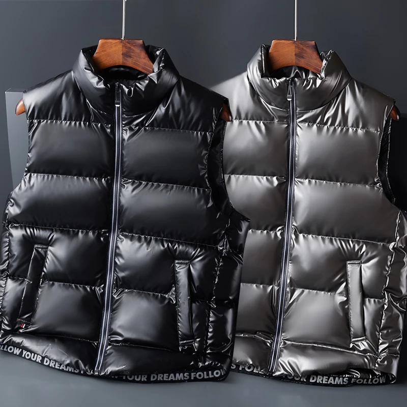 Brand Clothing Vest Jacket Mens New Autumn Warm Sleeveless Male Winter Casual Waistcoat Men Plus Size Veste Homme | Мужская одежда