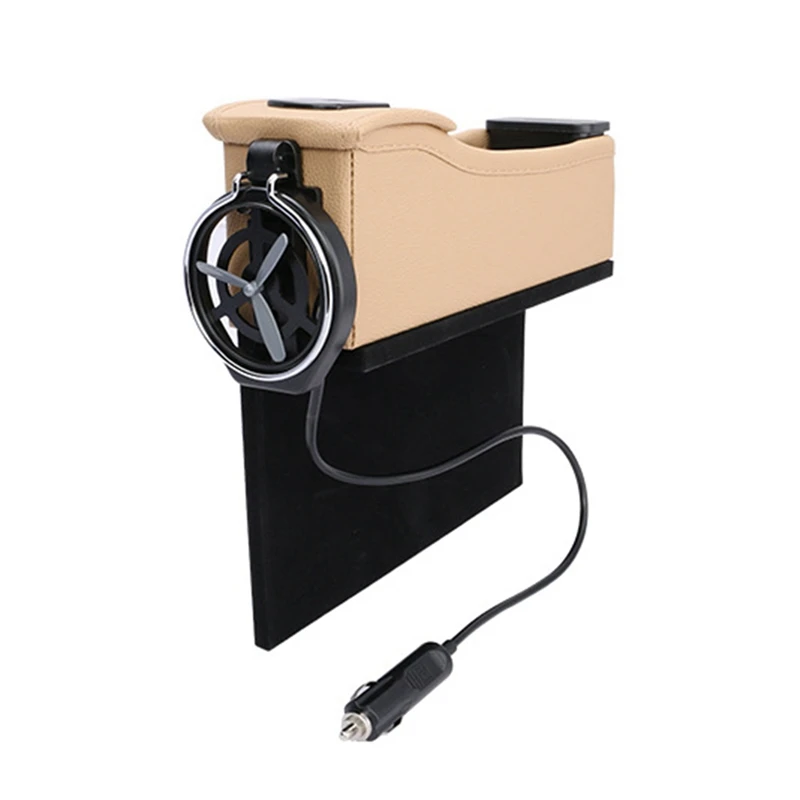 Универсальные ящики для хранения слотов держатели для напитков usb зарядка автокресла ПУ кожаные ящики для хранения автомобильные аксессуары - Название цвета: BG1-master drive