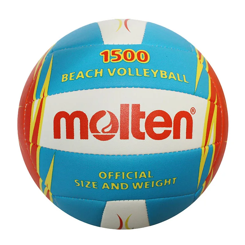 Molten пляжный Волейбольный мяч 1500 Размеры 5 официальный Размеры и Вес волейбол гандбол для футбольного матча и обучение - Цвет: Blue