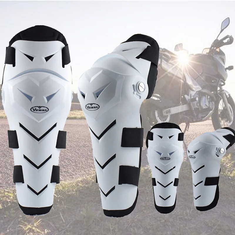 Alamor Motorrad Knie Protektoren - Verstellbare Racing Kniepads Mit Mesh Design Für Sommer