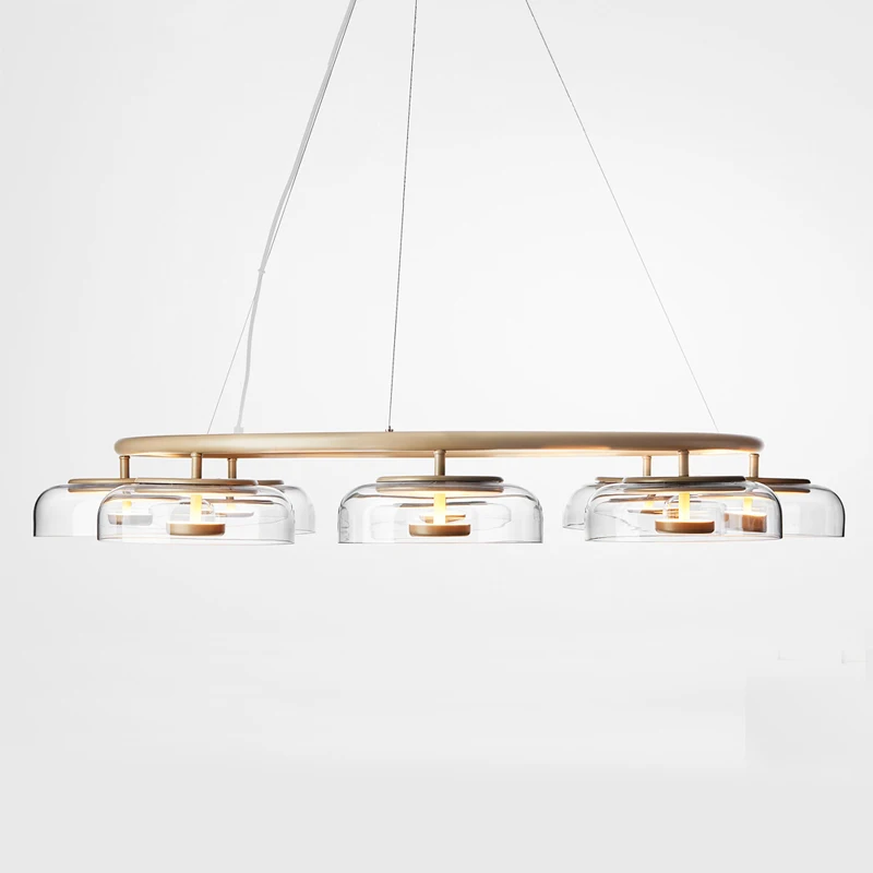 Современная роскошная светодиодная Люстра для гостиной стеклянная подвесная