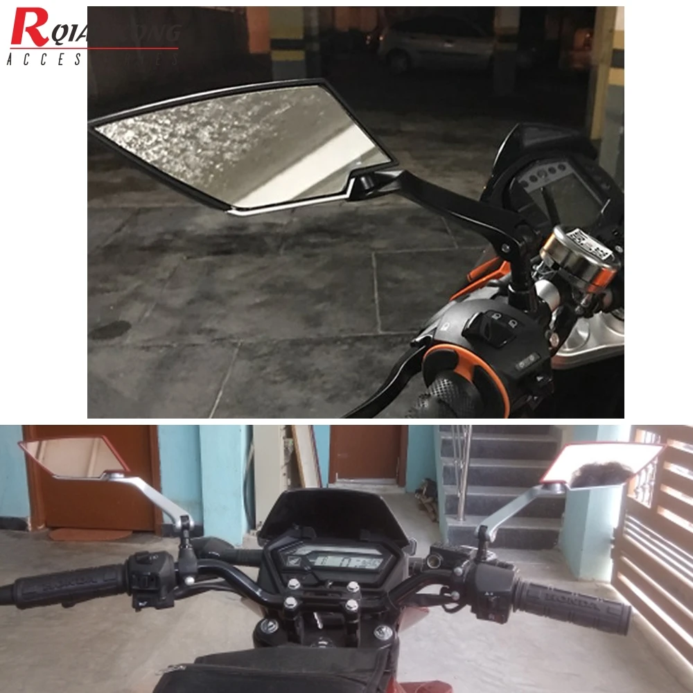 Универсальные 8 мм 10 мм мотоциклетные боковые зеркала заднего вида для Honda CB919 CBF1000 CBF 1000 A CBF600/SA CBF 600 kawasaki ninja 300 er6f