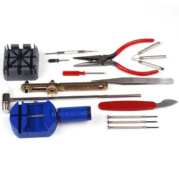 

Brand New Watch Band Pin Remover Case Opener Needle-Nose Pliers Slotted Screwdriver 16 in 1 Watch Repair Tool Kit Set / WTL003