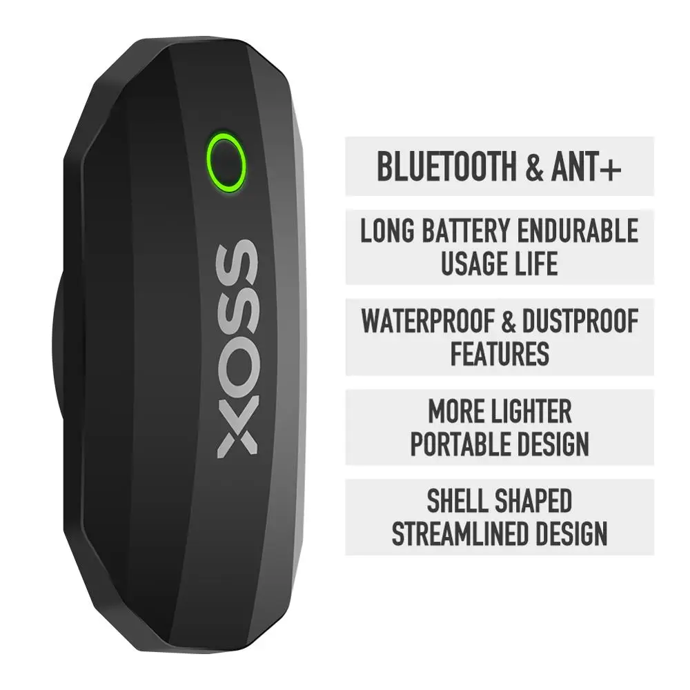 XOSS Монитор сердечного ритма грудной клетки Bluetooth4.0 ANT + датчик частоты пульса