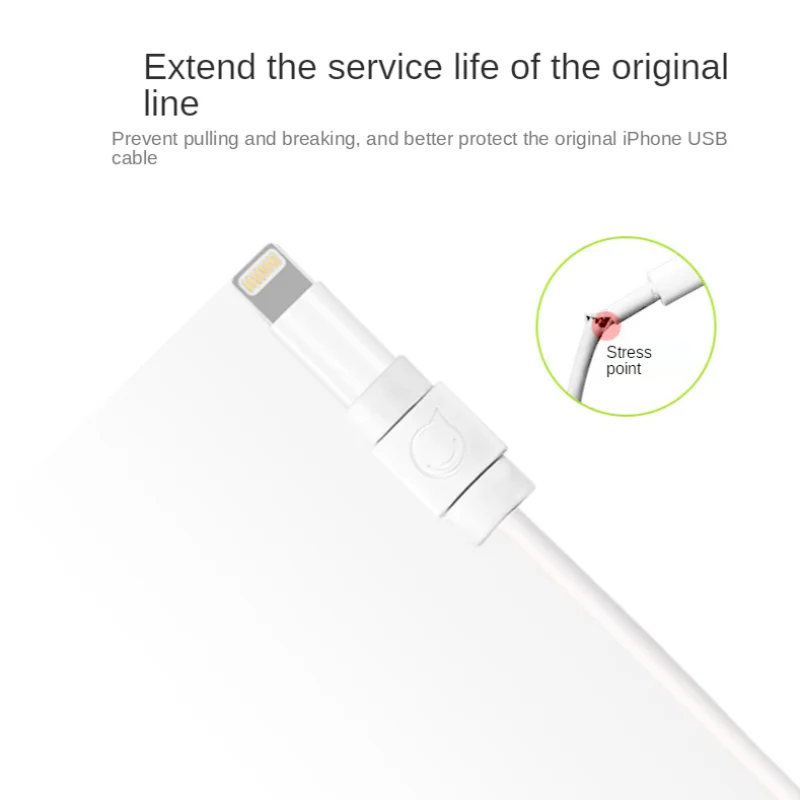 6pcs/lot Cable Protector For iPhone Charger Protection Cable USB Cord Saver Bite Home Office Desktop Organiser Wire Accessories