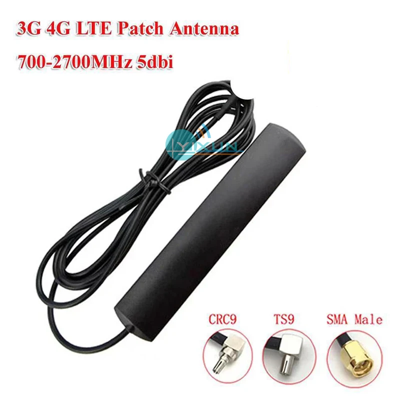 Сетевая антенна 3G 4G LTE 700-2700 МГц 5dbi TS9 CRC9 SMA папа Удлинительный кабель для