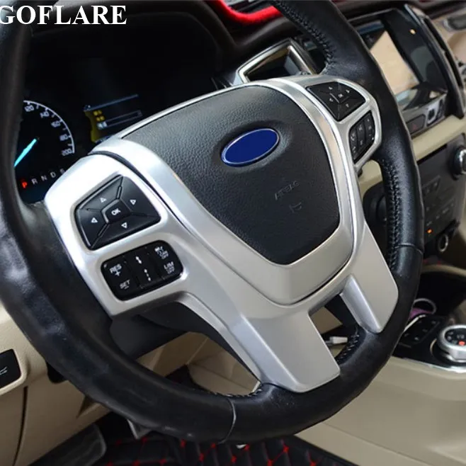 Хромированная Накладка для руля динамика, декоративная наклейка для Ford Ranger Everest Endeavour- аксессуары