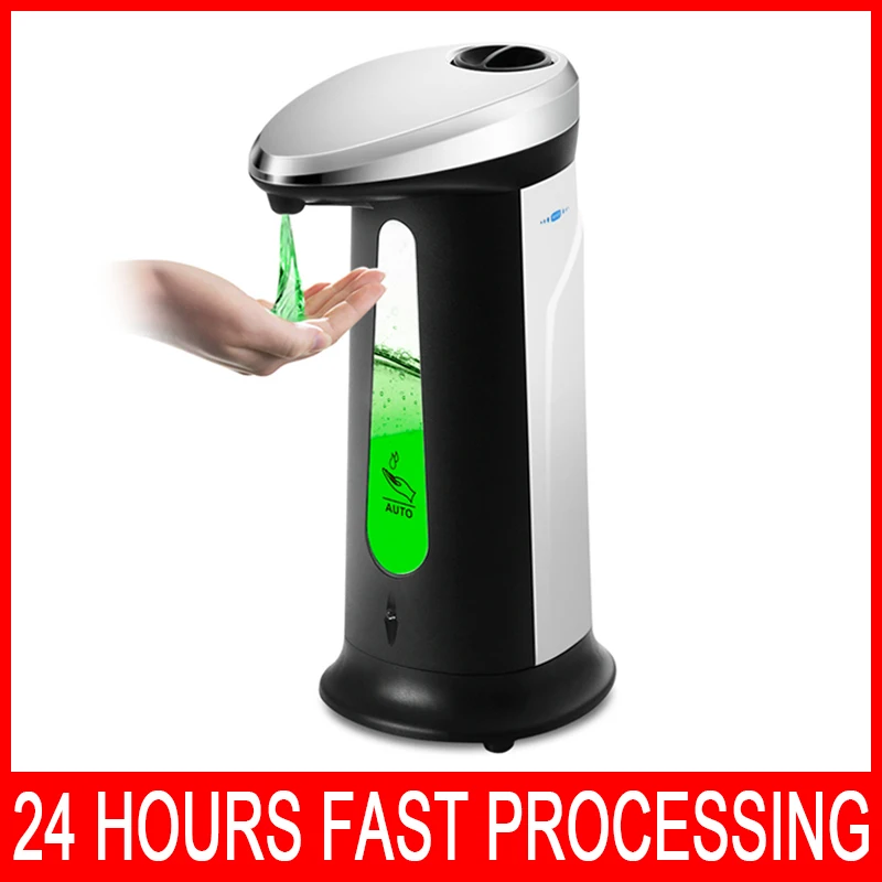

Liquid Soap Dispenser 400Ml Automatic Intelligent Sensor Induction Touchless ABS Hand Washing Dispensers for Kitchen Bathroom