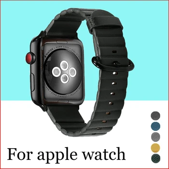 

Leather loop strap For Apple watch band Apple watch 5 4 3 2 1 44mm 40mm iwatch band 38mm 42mm Genuine leather belt bracelet