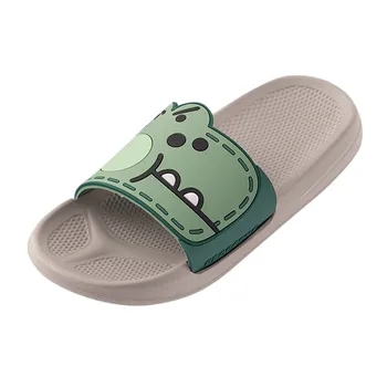 

Cute Animal Printed Slippers Men's Fashion Couples Cute Cartoon Shower Shoes House Non-Slip Pool Slippers Flat Beach Shoes