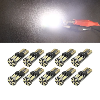 

10PCs T10 Led Canbus T10 22 Led 4014 SMD LED No OBC Error 194 168 W5W T10 Canbus Non Polarity LED Wedge Bulb Car-styling