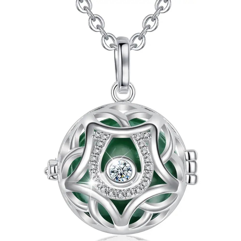 EUDORA, 20 мм, медальон в форме клетки звезды, подвеска, гармония, бола, шар, колокольчик, ожерелье с AAA CZ, ювелирные изделия для беременных женщин, малышей K373N20 - Окраска металла: A9