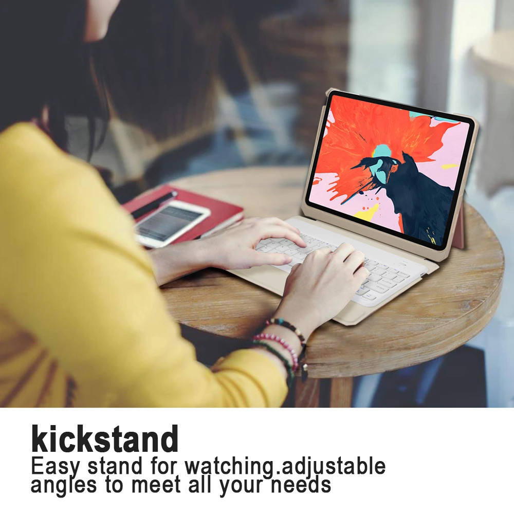 Для iPad Pro Съемная американская Bluetooth клавиатура Магнитный адсорбционный кронштейн чехол для планшета с клавиатурой