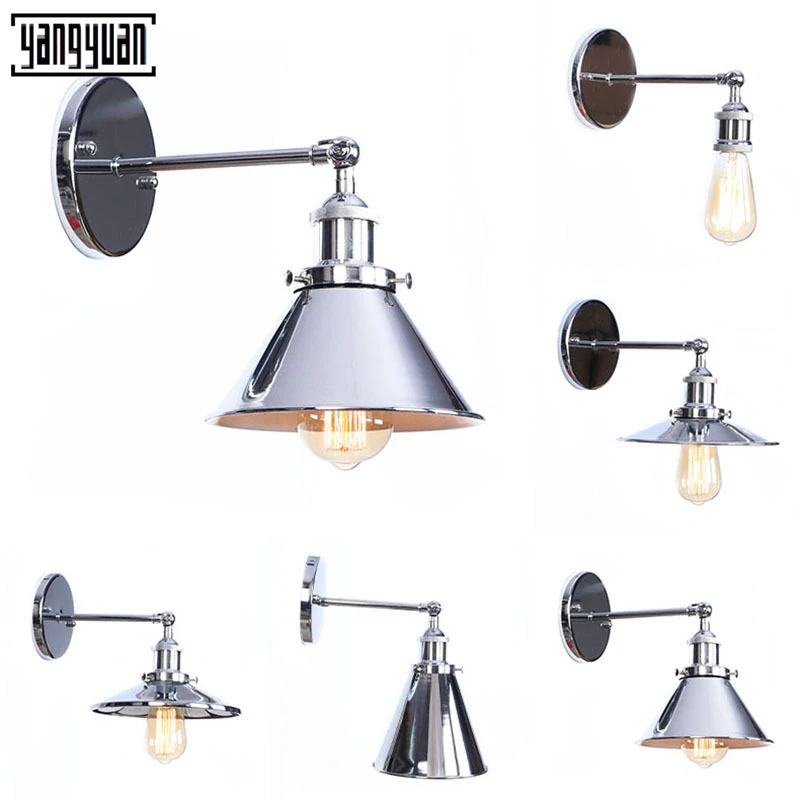 Nordic Wall Sconce Industrial LED Wall Lamp Vintage Light Loft E27 Bulb Iron Retro Home Deco Bedroom Desk Lighting Fixtures Nordic Wall Sconce Industrial LED Wall Lamp Vintage Light Loft E27 Bulb Iron Retro Home Deco Bedroom Desk Lighting Fixtures