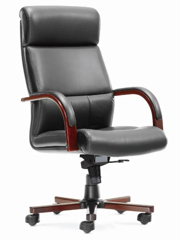black Sunon High Back wood Leather gaming chair Swivel lifting New arrive computer chairs ergonomic office with Headrest SPE03KCTG - Цвет: black