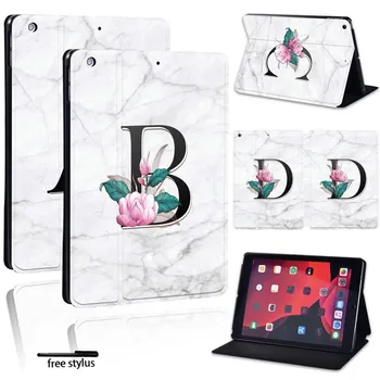 

Printed 26 letters PU Leather Smart Tablet Folio Stand Shockproof Cover Case For Apple iPad mini 1/2/3/4/5