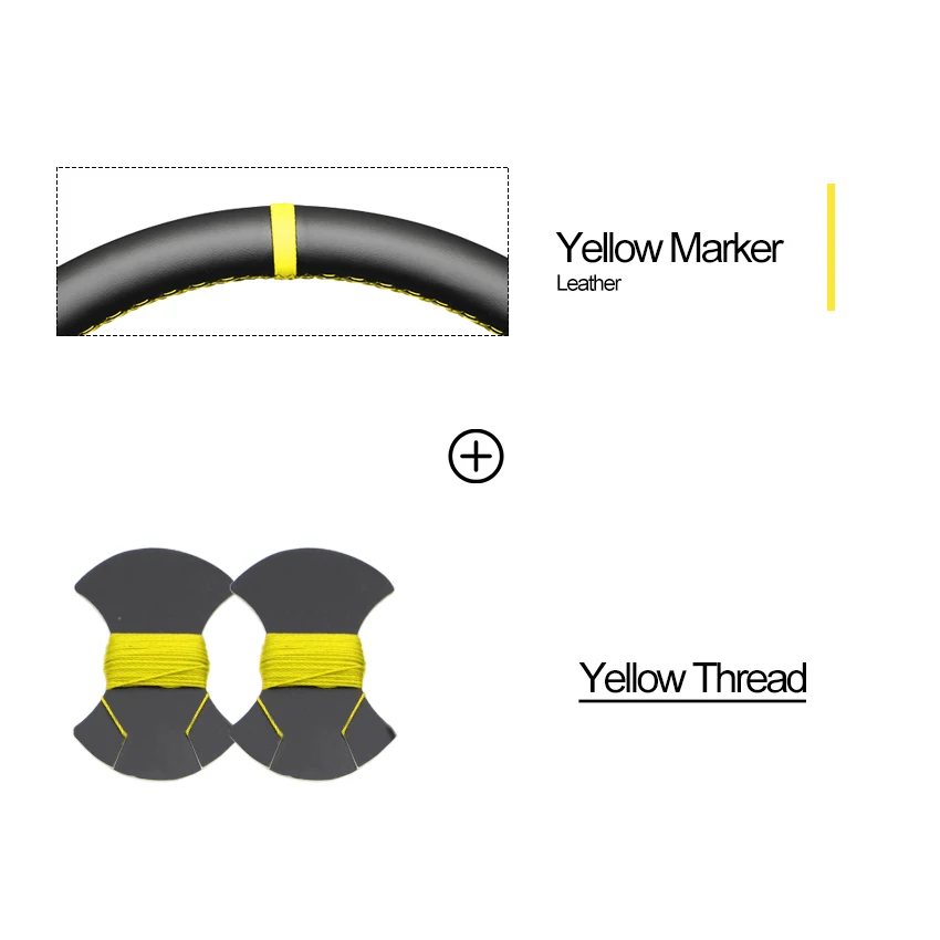 Couvre-volant en cuir PU noir pour Renault Clio 2 Twingo 2 Dacia