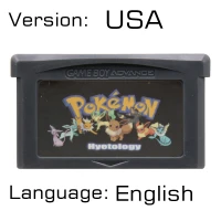 Pokeon Hyetology USA 32 бит видеоигры картридж Консоли Карты для nintendo GBA Pokeon SeLiquid ries Crystal Top Secret второе издание - Color: Pokeon Hyetology USA