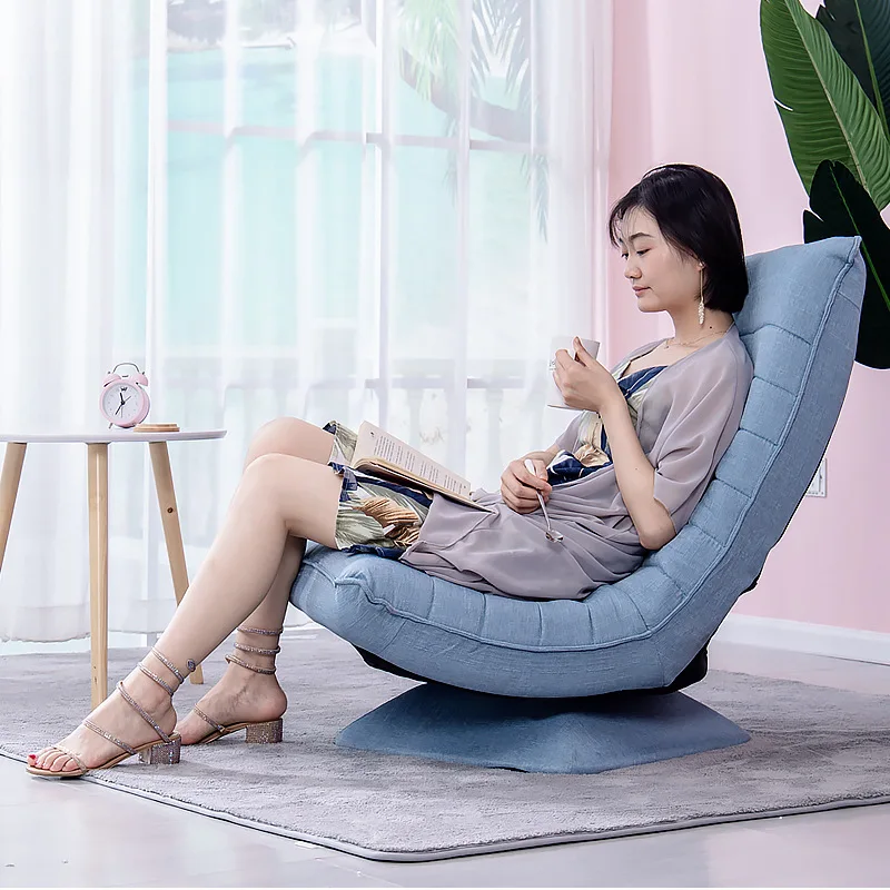 

Lazy person Sofa Single person 360 Rotatable Moon chair Simple modern bedroom balcony small reclining chair chaise sofa