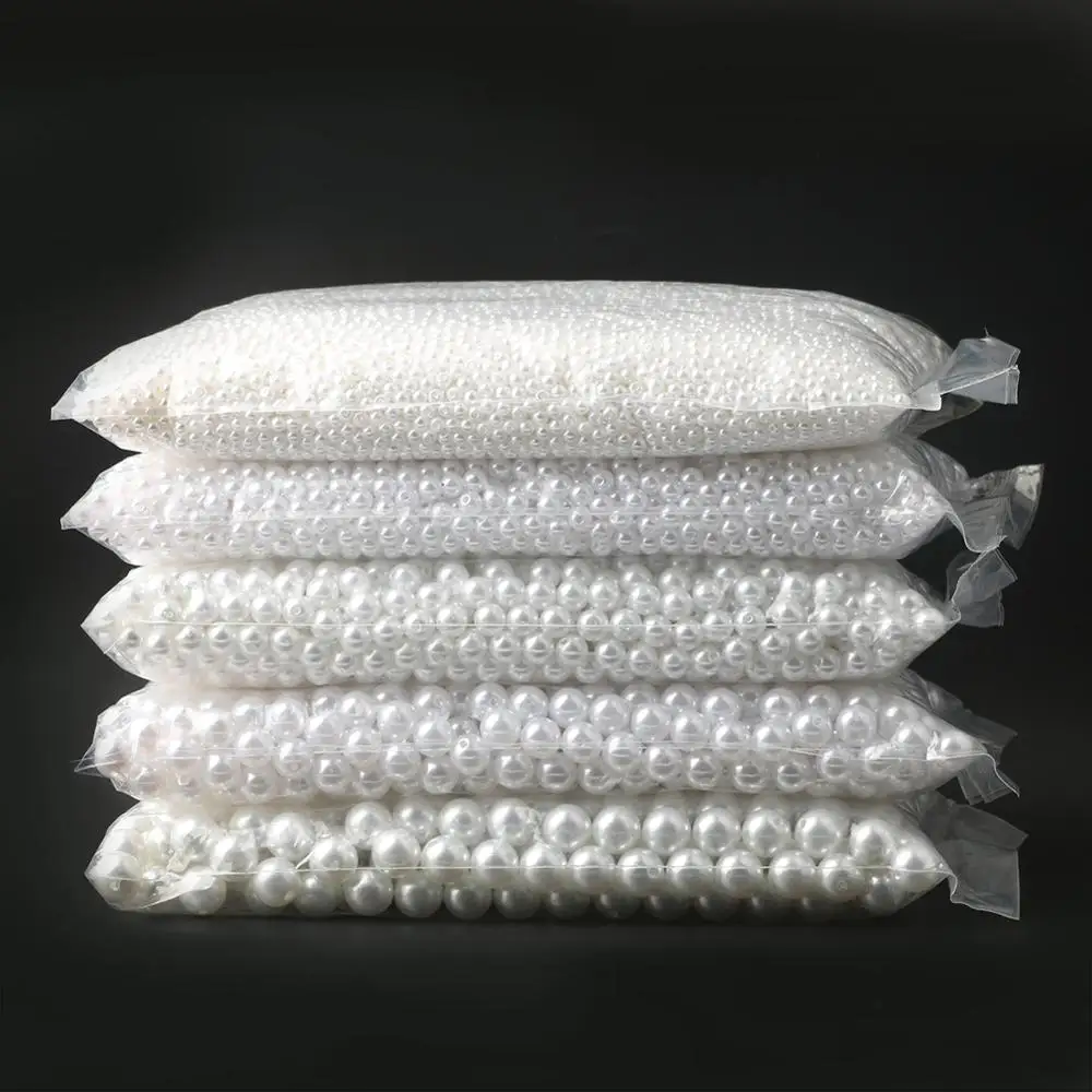 Elegant Beige and White Imitation Pearl Beads