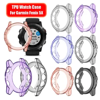 

New Fashion Soft TPU Watch Case Bracelet Protective Watch Cover Hard Shockproof Screen Protectors for Garmin Fenix 5X / 5X plus