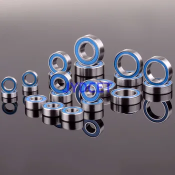 Bearing-13 Blue Ball Bearing KIT 21PCS Metric Rubber Sealed on Two Sides FIT FOR RC Traxxas Slash 4x4 Stampede Chrome Steel