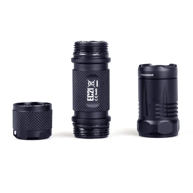 Небольшой светильник Nitecore EC21 черный CREE XP-G2(R5) светодиодный Макс. 460 люмен 194 м дальность луча портативный фонарик для спорта на открытом воздухе