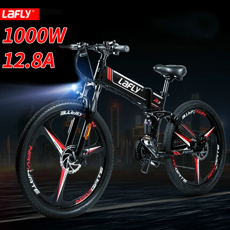 Duty free X-3 electric bicycle folding 48V lithium assisted mountain bike cross-country variable speed 26-inch walking | Спорт и