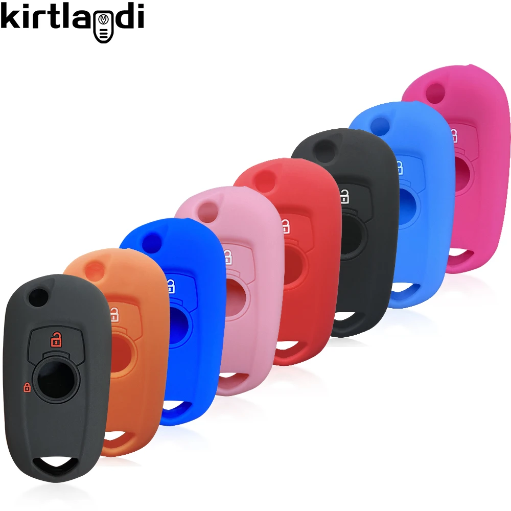 2 Tasti Cover Guscio Chiave Auto Con Coprichiave Silicone Per Aveo - Foto 5