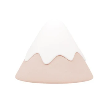 

Wireless Voice-Activated Night Light Led Warm Light Rechargeable Snow Mountain Bedroom Bedside Lamp Light Pink Silicone