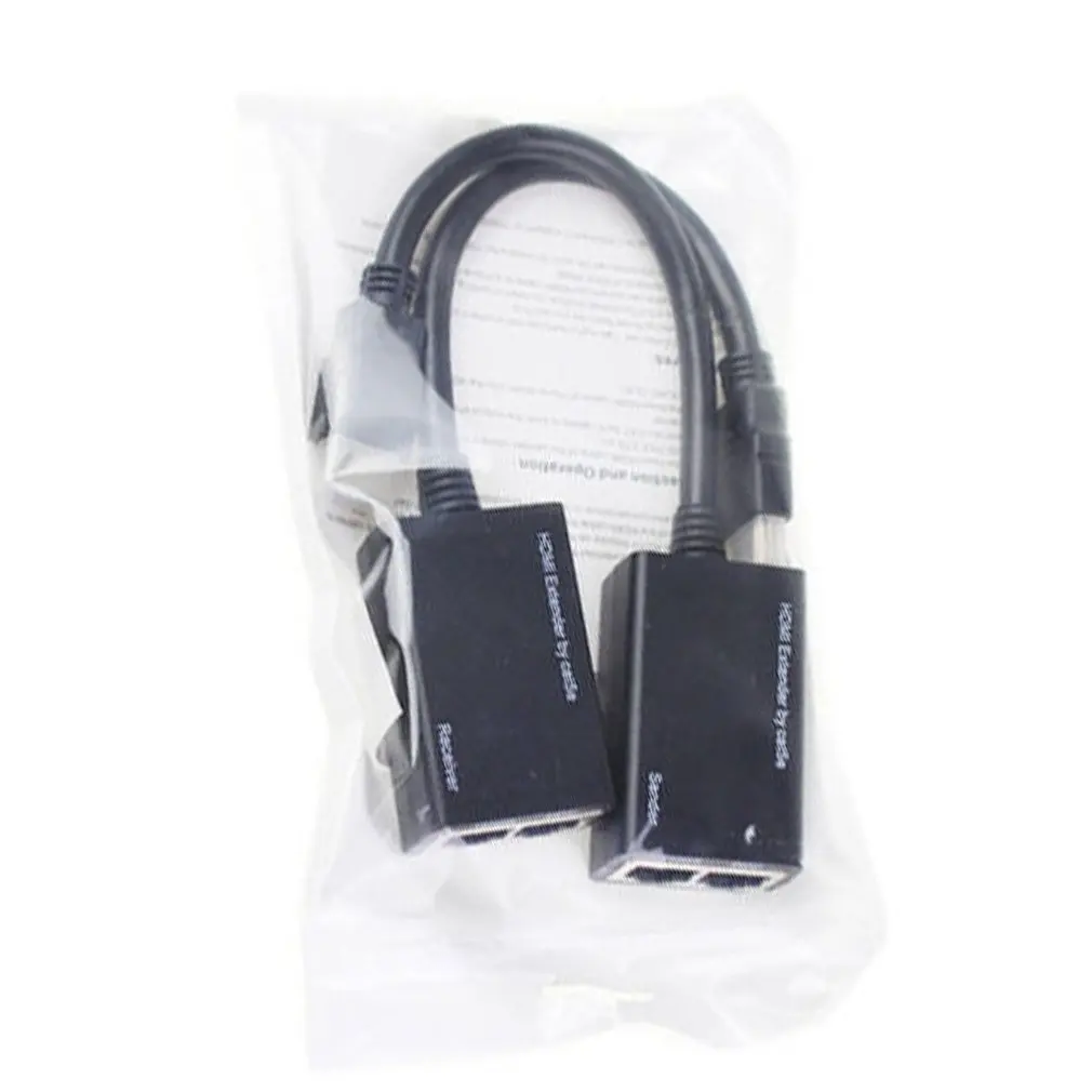 Практичный HDMI Овер RJ45 CAT5e CAT6 LAN Ethernet Симметрирующий удлинитель повторитель до 100