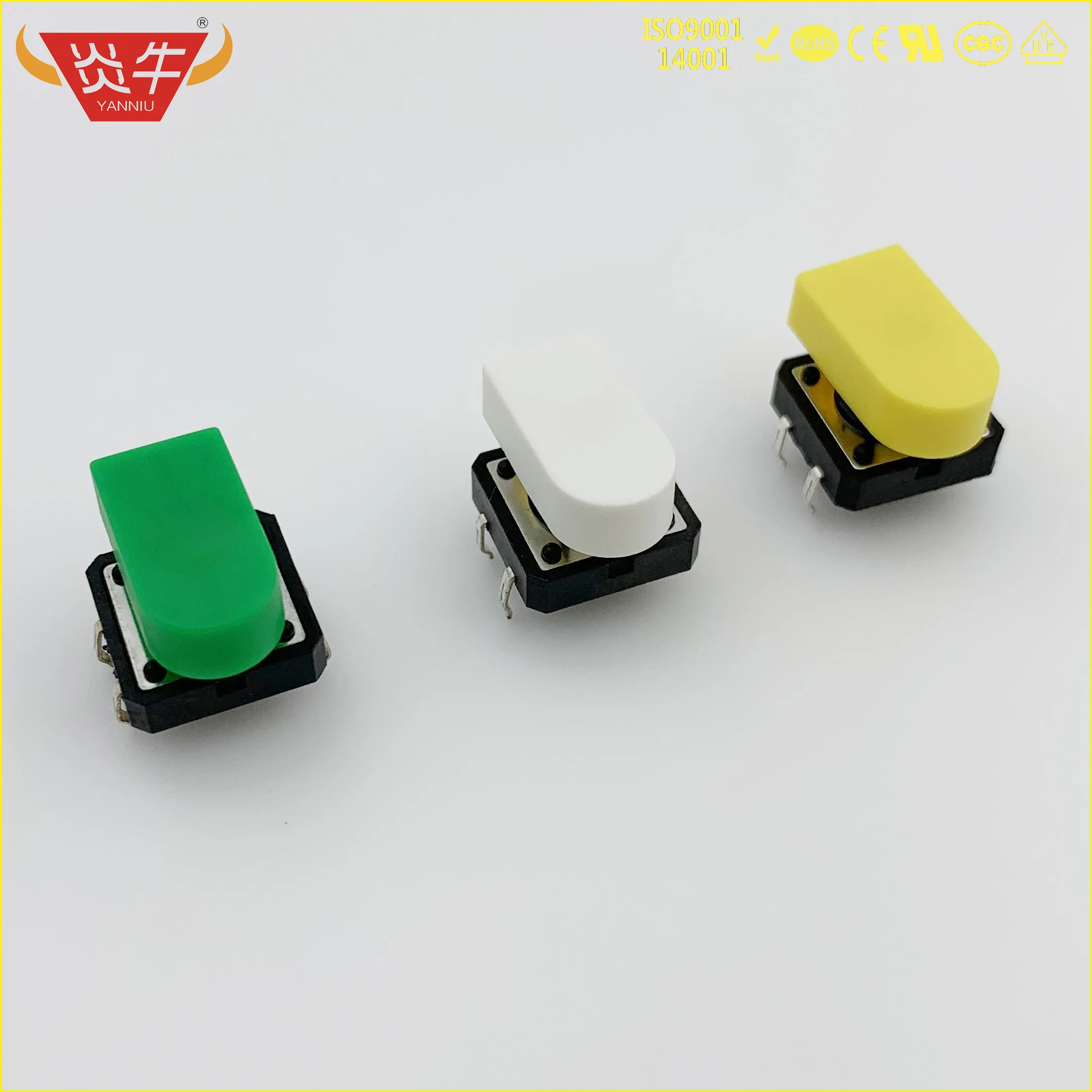 Mico тактовый переключатель квадратный головной ключ крышка whit для 12*12 12x12 B3F switchat A135