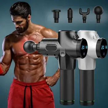 

High Frequency Massage Gun Muscle Relax Body Relaxation Electric Massager With Portable Bag For Fitness