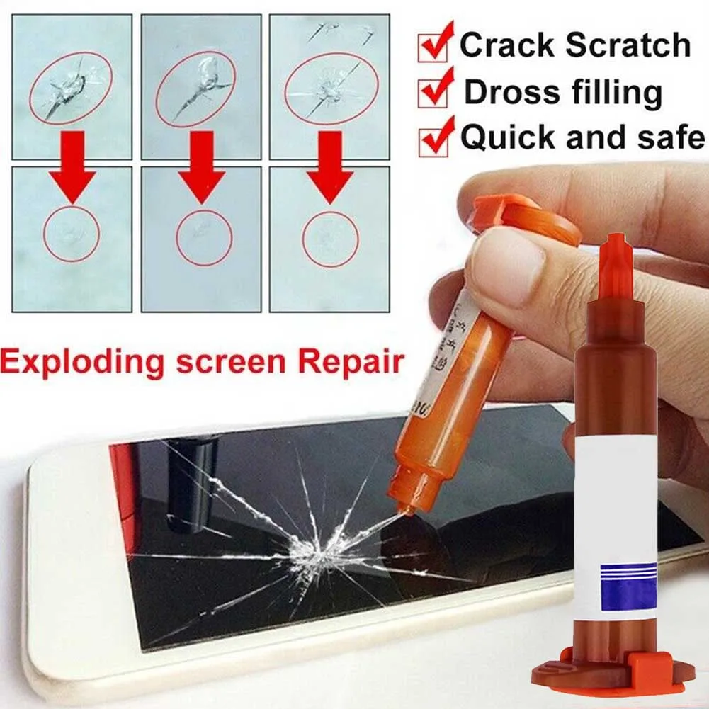 Easy Apply LCD Glass UV Glue Repair Anti Dust Transparent Phone Touch Screen Office Practical Liquid