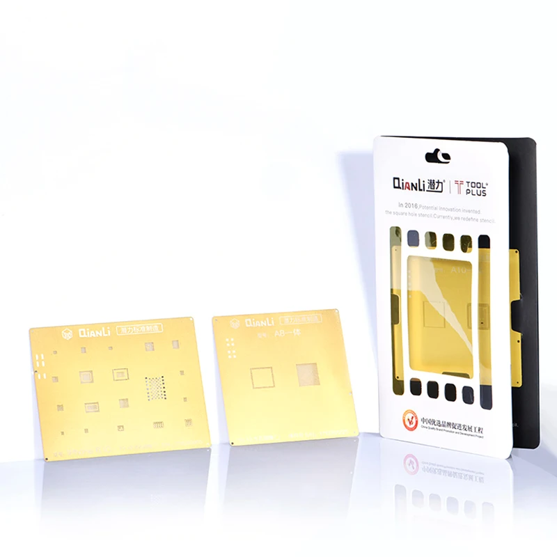 QianLi 3D BGA золото Шаблон трафарет для iPhone 8 P/8/7/7 P/6SP/6 P/A11/A10/A9/A8 NAND Процессор материнская плата, Пайка Ремонт