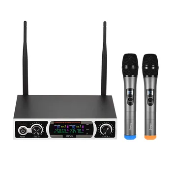 

Muslady Professional Sound Quality UHF Wireless Dual Handheld Microphone Mics System for Perform Show Church Speech Karaoke