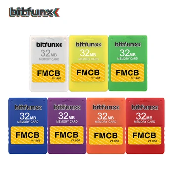 

Bitfunx FMCB Free Mcboot Card 32mb Save Games Memory Card for Playstation2 Retro Video Game Console Blue Yellow Different Colors