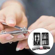 8 шт. набор из нержавеющей стали для ухода за ногтями, Уход за ногтями, педикюр, эпидермис, высокое качество, клипер для ногтей, набор инструментов