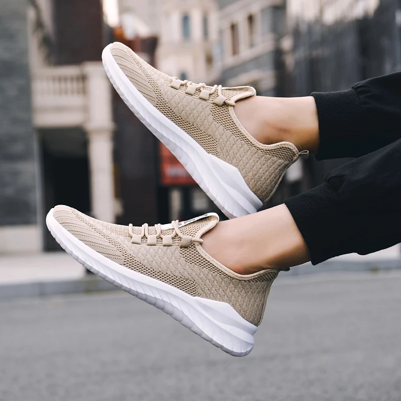 

Shoes Running/Jogging Mesh Breathable Comfortable Sneaker Tricolor Men'S Classical Sports Shoes Lightweight Sneakers