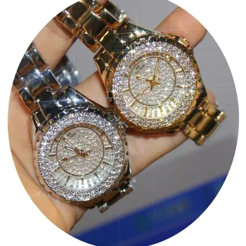 

High-end customized full diamond watch FA0280L Female Quartz Stainless steel Alloy Mineral strengthened glass mirror